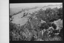 North Pacific Coast Railroad right-of-way on northeast side of Dutch Bill Creek Canyon