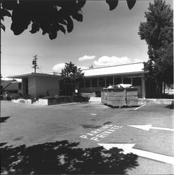 Rear exterior view of Wells Fargo Mortgage Company building, Santa Rosa, California, 1976