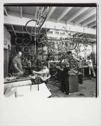 Repairing bicycles at the Santa Rosa Boys Club, Santa Rosa, California, 1976