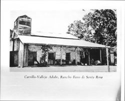 Carrillo-Vallejo Adobe, Rancho Llano de Santa Rosa