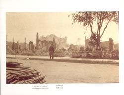 National Guard patrolling a Santa Rosa street after the earthquake