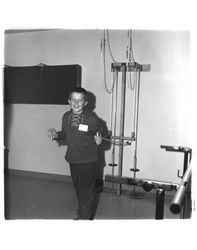 Jeff using exercise equipment, Petaluma, California, 1982