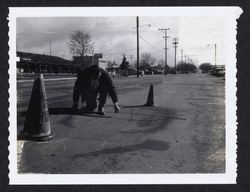 North side of Sonoma Avenue, Santa Rosa, California, east of Farmers Lane in 1961