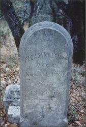 Tombstones at Faught Cemetery