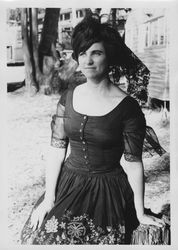 Leonia Durham in historical costume at the Old Adobe Fiesta, Petaluma, California, Aug. 1968