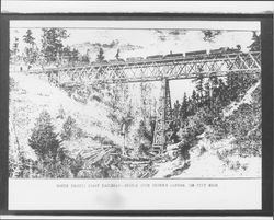 North Pacific Coast Railroad bridge over Brown's Canyon 136 feet high