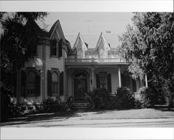 Exterior and outbuildings of The Gables, 4257 Petaluma Hill Road, south of Santa Rosa, California, September 1983