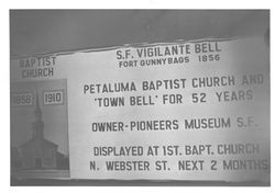 San Francisco's Vigilante Bell, Petaluma, California, 1976