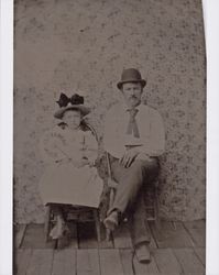 William H. Hudson and daughter, Santa Rosa, California, about 1900