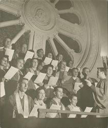 Saint Vincent's Church choir, Petaluma, California, 1961