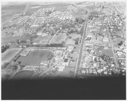 Aerial view of Santa Rosa High School and Santa Rosa Junior College area