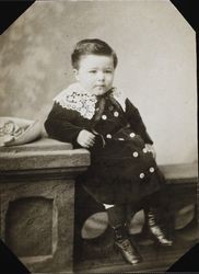 Portrait of Wilfred Everett Bixby, Sr. as a young child, 1888