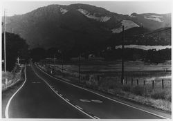 Hood Mountain from Highway 12, Kenwood, California, 1960s or 1970s