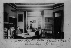 James Wyatt Oates of Santa Rosa in his law office