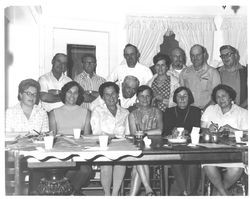 Group portrait of the Old Adobe Association, Petaluma, California, 1971