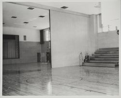 Gymnasium interior at Herbert Slater Junior High School