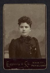 Portrait of Carrie Ann Jones Meyer Cothran, Petaluma, California, about 1885