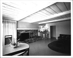 Family room of a home, Santa Rosa, California, 1961