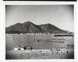 Sailboats on Clear Lake, Lake County, California, 1977