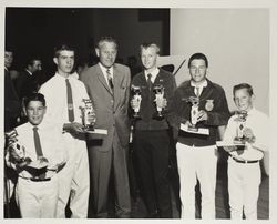 FFA and 4H winners with their trophies at the Sonoma County Fair, Santa Rosa, California