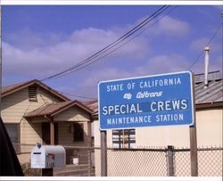 Industrial buildings located within the Caltrans yard at 1485 Petaluma Blvd. South, Petaluma, California, Sept. 25, 2001