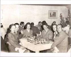 Art and Jane Spolini with friends having dinner at the Green Mill, Inn, Cotati, California on September 27, 1947