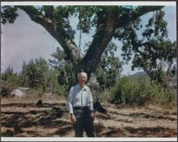 John Jay Callison at the Rincon school site, 4995 Sonoma Highway, Santa Rosa, California, 1960s