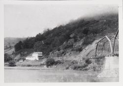 European Hotel and railroad bridge at Duncan's Mills