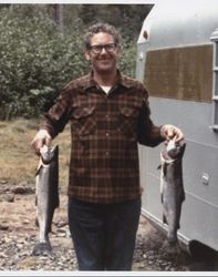William A. Downing fisherman extraordinaire, Petaluma, California, in the 1960s