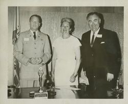 Helen Putnam and Don Clausen with Lt. Col. Robert, Petaluma, California, 1968