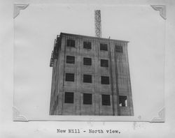 Poultry Producers of Central California grain elevator under construction, Petaluma, California, 1938