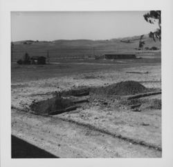 View of the countryside from the balcony of the Petaluma Adobe, Petaluma, California, 1961