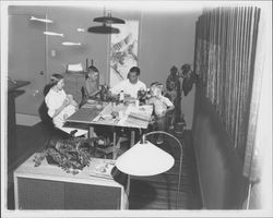 Peck family at home, Santa Rosa, California, 1957