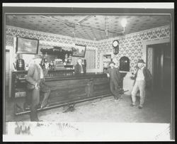 Interior views of unidentified saloons of Petaluma