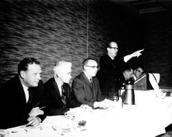 Chamber of Commerce members at a breakfast meeting, Santa Rosa, California, 1960