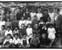 1924 Cinnabar School class photo, Petaluma, California