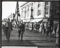 Army units marching in the Rose Parade