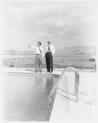 Swimming pool in Alicia Park, Rohnert Park, California, 1958