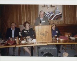 Sonoma County Press Club dinner at western themed restaurant, Santa Rosa, California, between 1995 and 2002