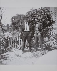 Eugene Moore Weaver and a friend, Sonoma County, California, about 1910