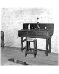 Views of the living quarters at the Petaluma Adobe, Petaluma, California, about 1967