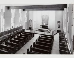 Interior of the Ursuline convent chapel, 1960