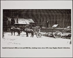 Heald and Guerne Mill, First and Mill streets, Guerneville, California, about 1875