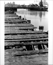 Petaluma Turning Basin looking toward the D Street Bridge