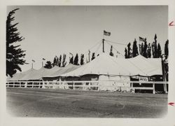 Original exhibit tents at the Sonoma County Fair, Santa Rosa, California, 1937