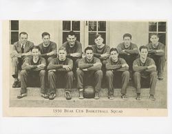 1930 Bear Cub basketball squad