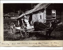 Bully and the folks heading for town about 1900 from Jeanne Pratt