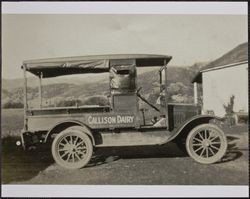 Callison Dairy truck, Mendocino Avenue, Santa Rosa, California, 1920s