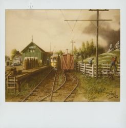 Railroad station at Two Rock, Petaluma, California