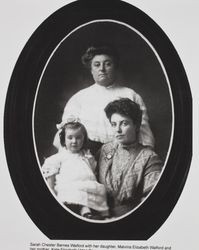 Portrait of three generations of Barnes women